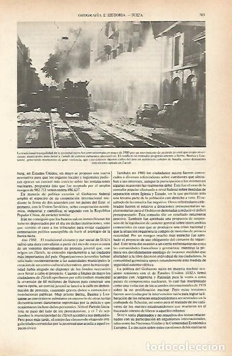 Postcards: LAMINA ESPASA 26663: Conflicto juvenil en Zurich Suiza - Varios