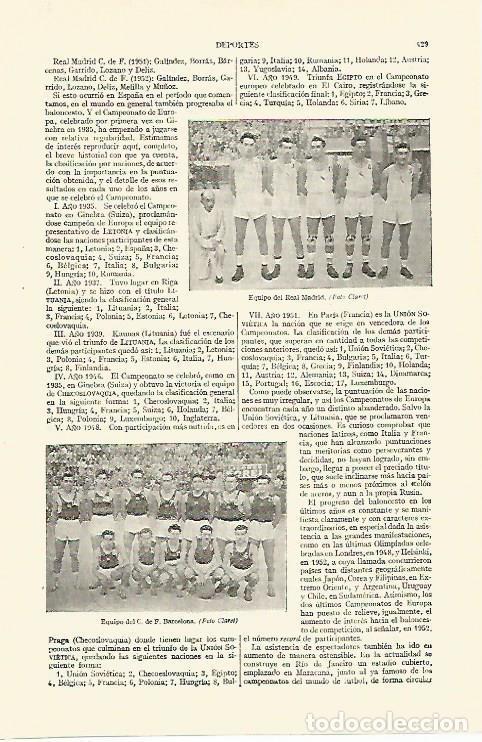 Postais: LAMINA ESPASA 26727: Equipo del Real Madrid y del FC Barcelona - Varios