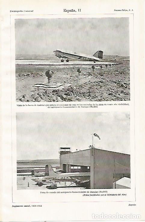 Postkarten: LAMINA ESPASA 22032: Aeropuerto de Barajas Madrid - Varios