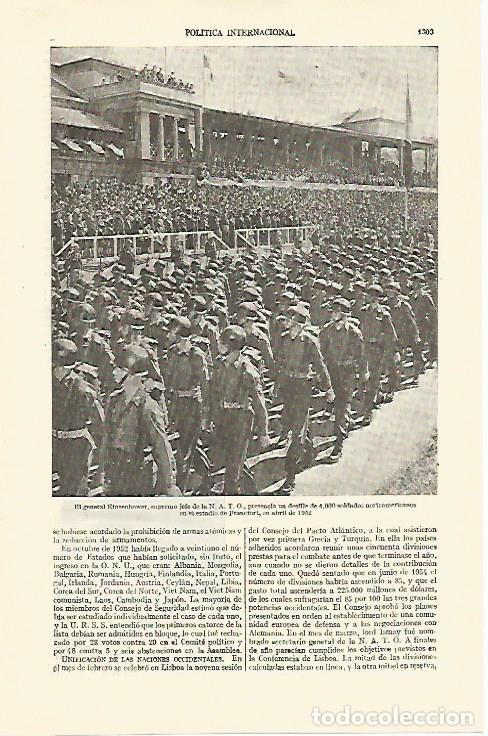 Postcards: LAMINA ESPASA 26862: El general Eisenhower en Frankfurt en 1952 - Varios