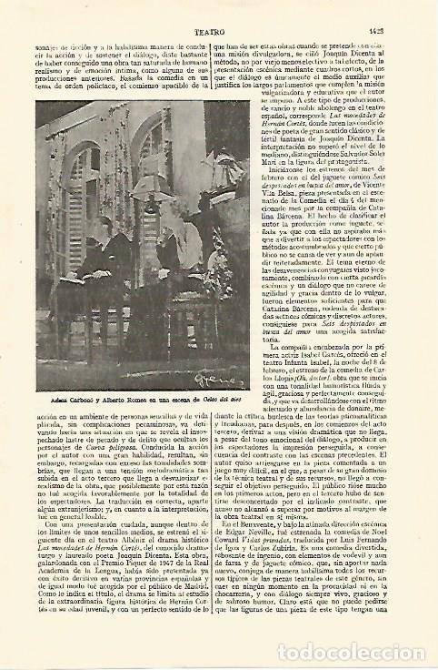 Postcards: LAMINA ESPASA 26876: Adela Carbone y Alberto Romea en Celos del aire - Varios