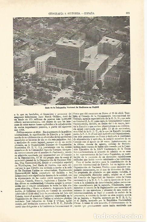 Postkarten: LAMINA ESPASA 26983: Sede de la Delegacion Nacional de Sindicatos en Madrid - Varios