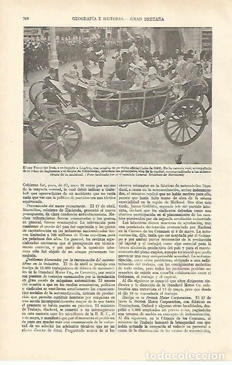 Postkarten: LAMINA ESPASA 27004: El rey Feisal de Irak en Londres 1956 - Varios