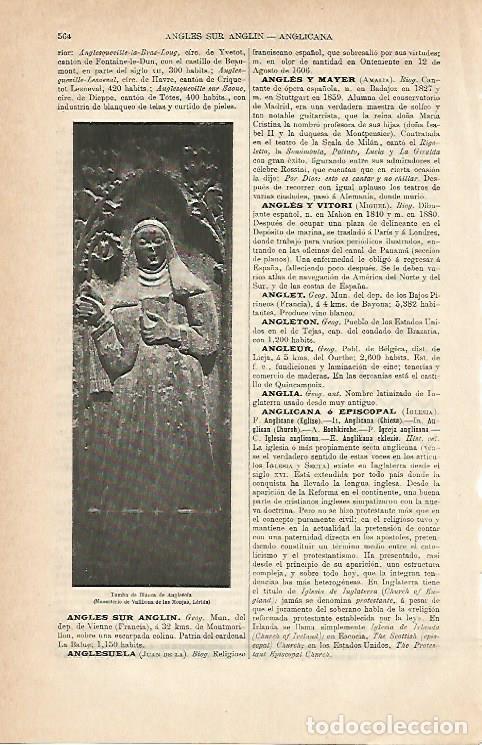 Cartoline: LAMINA ESPASA 6996: Tumba de Blanca de Anglesola en Vallbona de les Monges Lleida - Varios