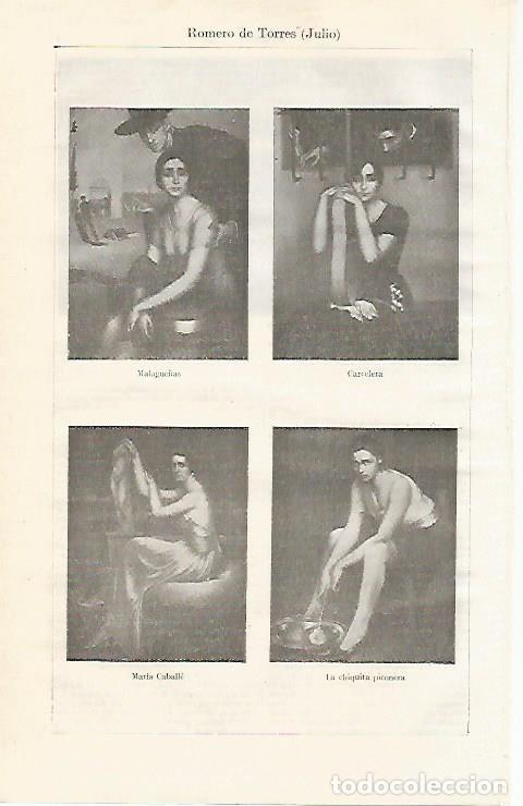 Cartes Postales: LAMINA ESPASA 14013: Malague&ntilde;as Carcelera Maria Caballe y La chiquita piconera por Julio Romero de T