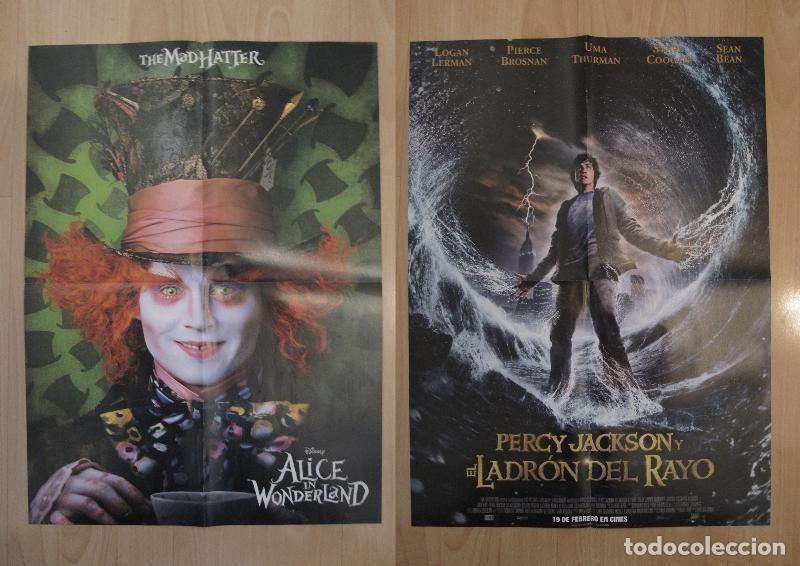 Cartoline: Poster doble cine: Perrcy Jackson y el ladron del rayo y Alice in Wonderland - Varios
