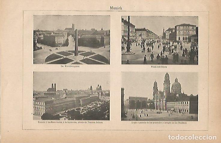 Postais: LAMINA ESPASA 24509: Munich - Varios