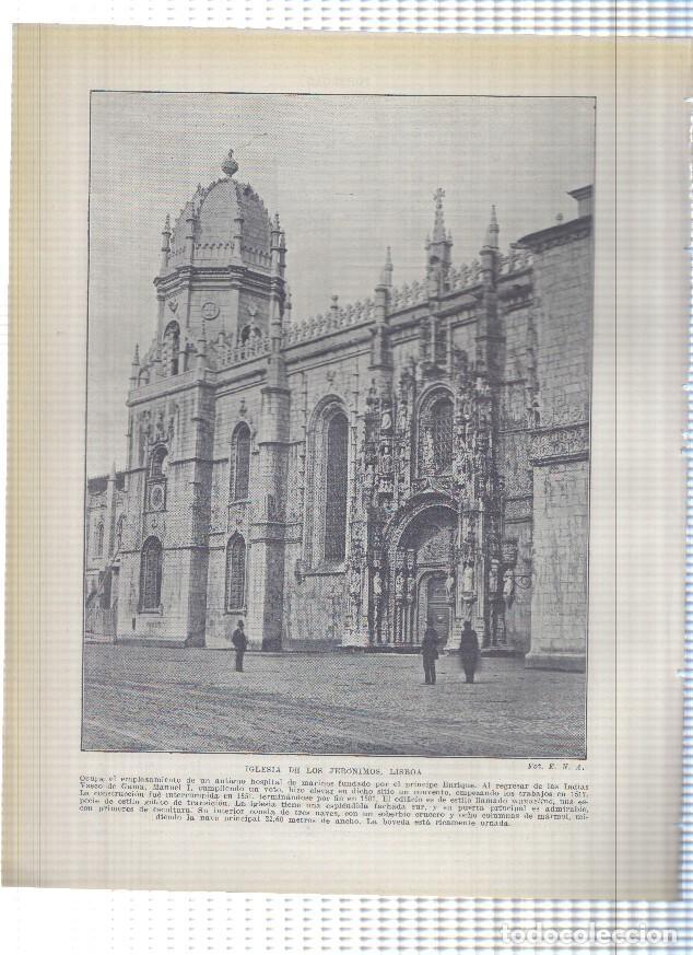Postkarten: Lamina/sheet/feuille numerada 311/312: Catedral y Iglesia de los Jeronimos en Lisboa