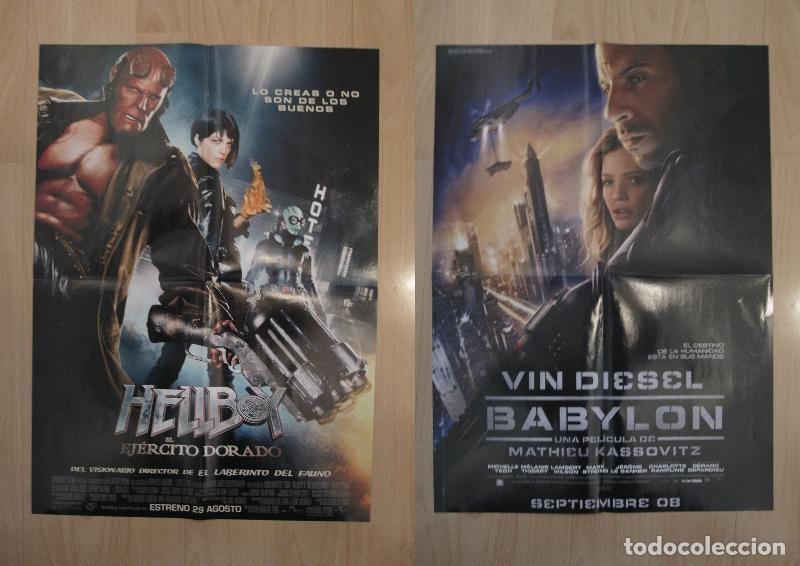 Postales: Poster doble cine: Babylon y Hellboy el ejercito dorado - Varios
