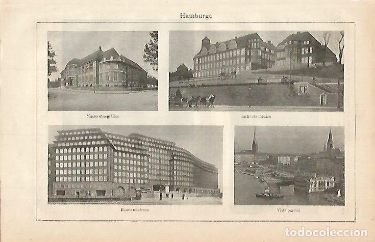 Postkarten: LAMINA ESPASA 544: Vistas de Hamburgo - Varios autores