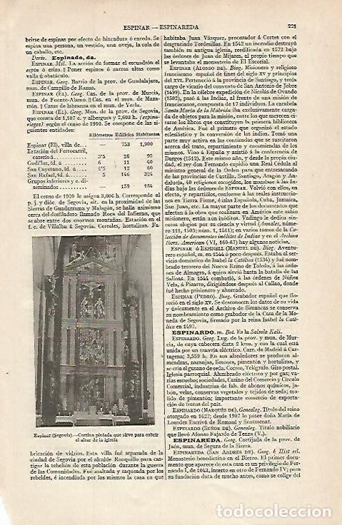 Postcards: LAMINA ESPASA 16259: Cortina para cubrir el altar en Espinar Segovia - Varios
