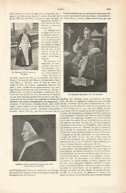 Postkarten: LAMINA ESPASA 1432: Retratos de Pio X Benedito XV y Leon XIII - Varios Autores