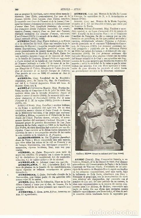 Cartoline: LAMINA ESPASA 19094: Galileo y Milton por Cesar Aurelj - Varios