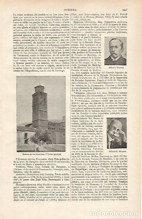 Postcards: LAMINA ESPASA 16225: Torre mudejar de Herrera de los Navarros Zaragoza - Varios