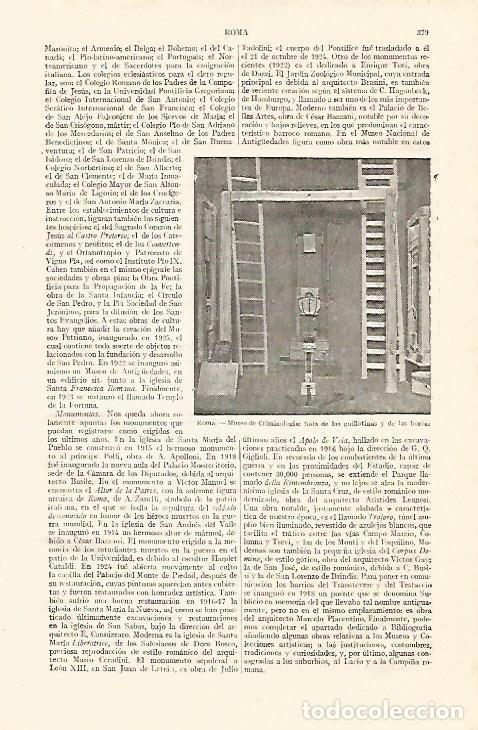 Cartoline: LAMINA ESPASA 14006: Museo de Criminologia en Roma - Varios