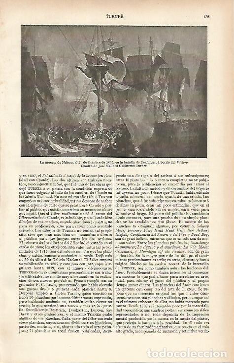 Postkarten: LAMINA ESPASA 12045: La muerte de Nelson por Turner - Varios