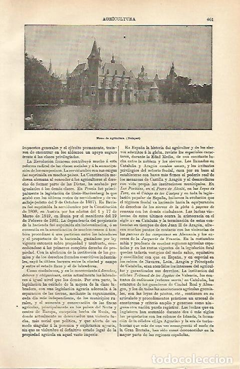 Postais: LAMINA ESPASA 12636: Museo de Agricultura en Budapest Hungria - Varios