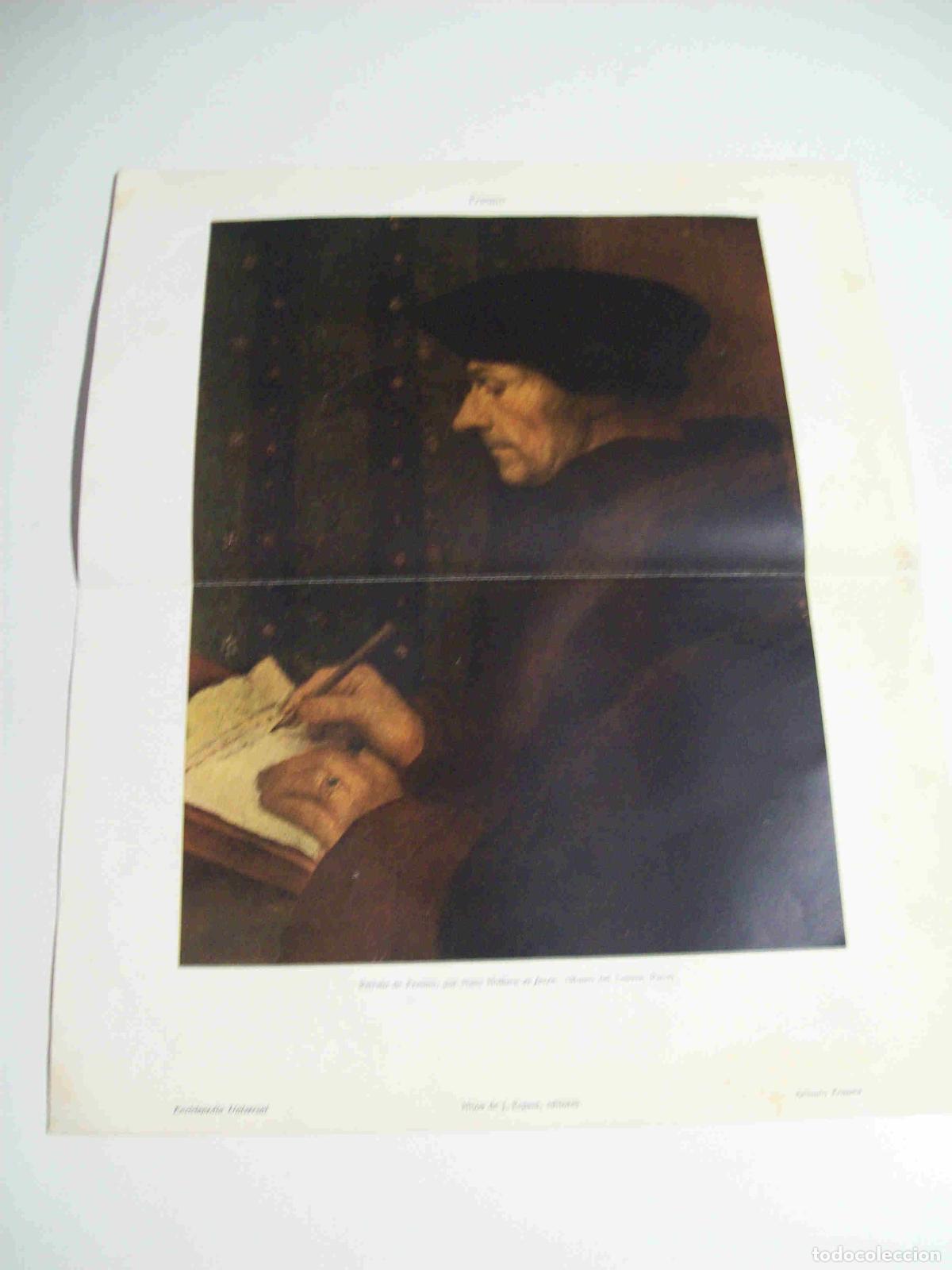Postcards: LAMINA ESPASA 18821: Retrato de Erasmo por Holbein el Joven - Varios