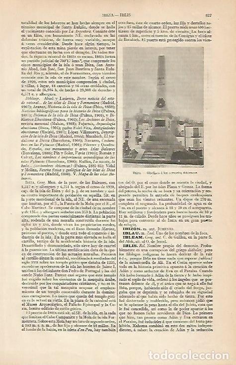 Cartoline: LAMINA ESPASA 4520: Obelisco a los corsarios en Ibiza - Varios Autores