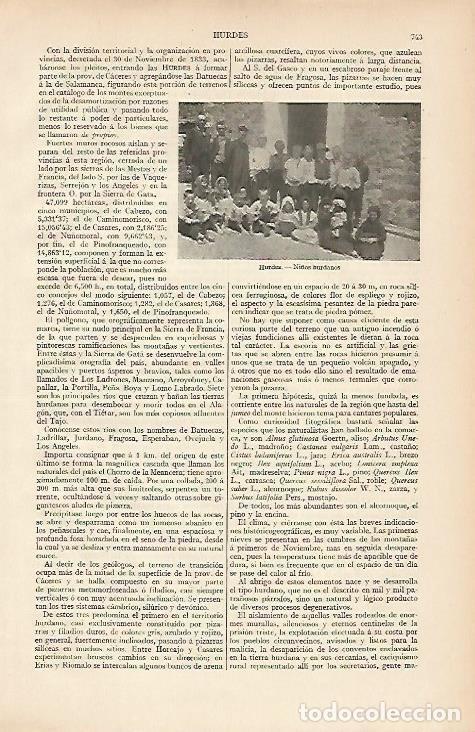 Postkarten: LAMINA ESPASA 4511: Vista de Hurdes Salamanca - Varios Autores