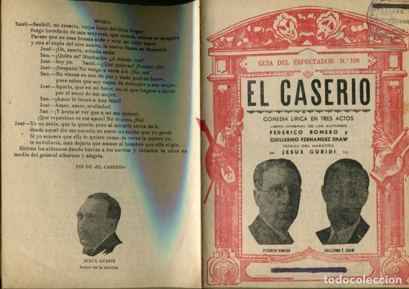 Postcards: Folleto propaganda El Caserio -