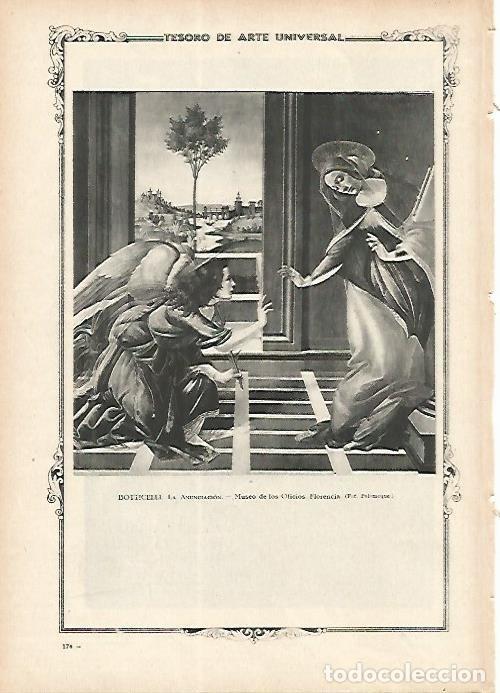 Postkarten: LAMINA 1338. BOTTICELLI. La Anunciacion - Varios