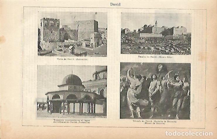 Postais: LAMINA ESPASA 2044: Imagenes relacionadas con David - Varios Autores