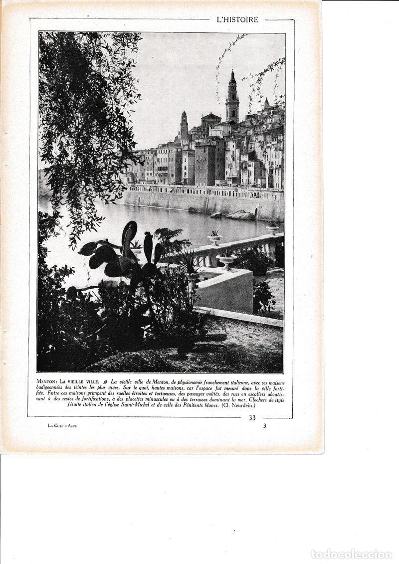 Postkarten: LAMINA 30119: Menton La Vielle Ville - Librairie Hachette