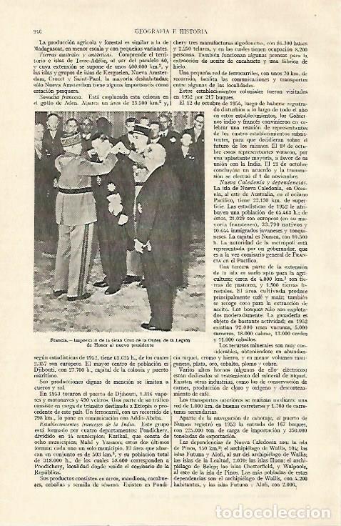 Postales: LAMINA ESPASA 22079: Imposicion de la Gran Cruz de la Orden de la Legion en Francia - Varios