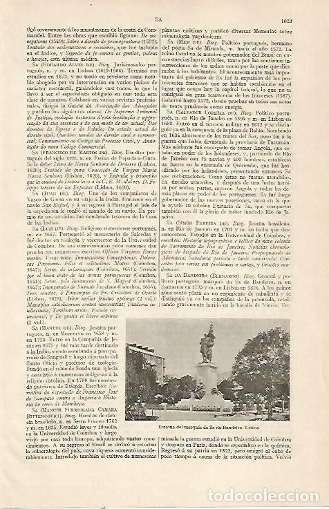 Postkarten: LAMINA ESPASA 22885: Estatua del marques de Sa da Bandeira en Lisboa - Varios