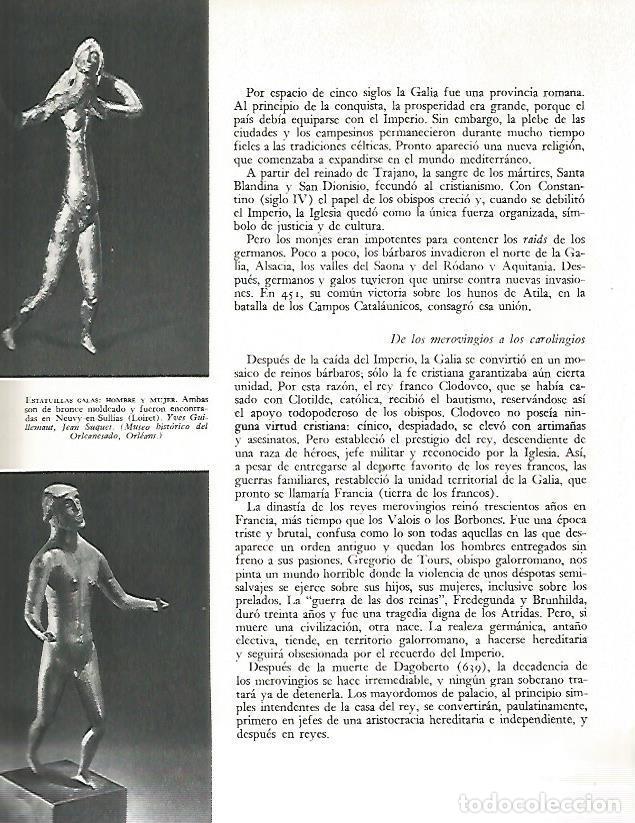 Postales: LAMINA 9764: Estatuillas galas encontradas en Neuvy-en-Sullias - Andre Maurois