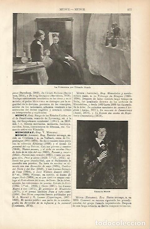 Postais: LAMINA ESPASA 11483: La primavera por Munch - Varios