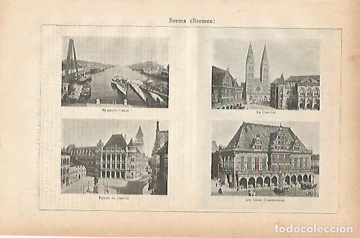 Postkarten: LAMINA ESPASA 11664: Vistas de Bremen - Varios