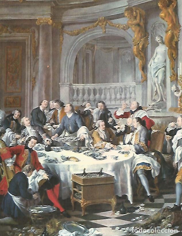 Cartoline: LAMINA 9820: El almuerzo de Ostras por J. F. de Troy - Andre Maurois