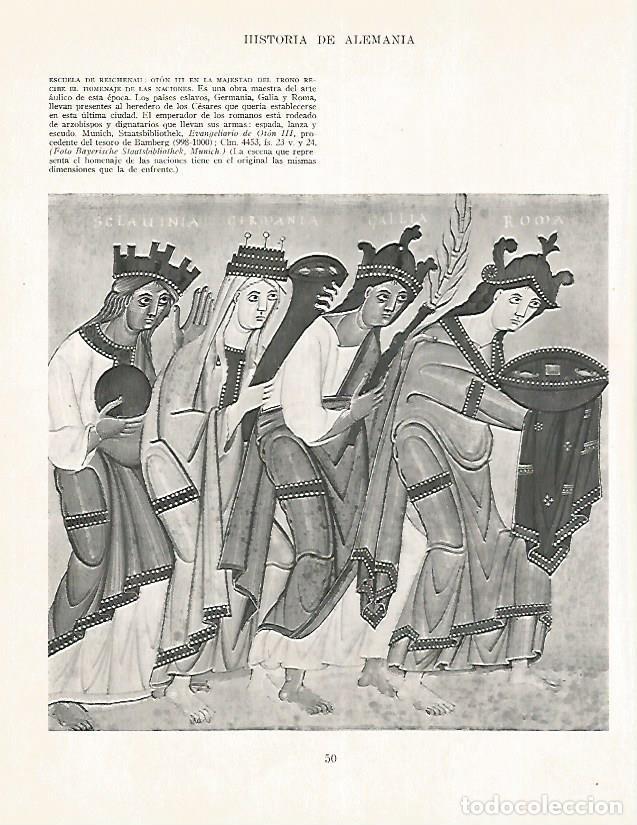 Postcards: LAMINA 9906: Oton III recibe el homenaje de las naciones - Andre Maurois