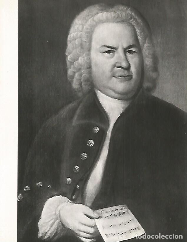 Postales: LAMINA 9956: Juan Sebastian Bach por Haussmann - Andre Maurois