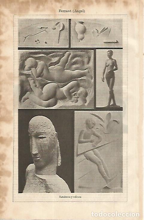 Postcards: LAMINA ESPASA 11306: Esculturas y relieves de Angel Ferrant - Varios