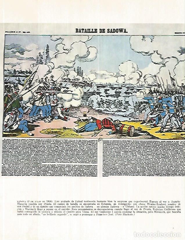 Postais: LAMINA 9976: Batalla de Sadowa en 1866 - Andre Maurois
