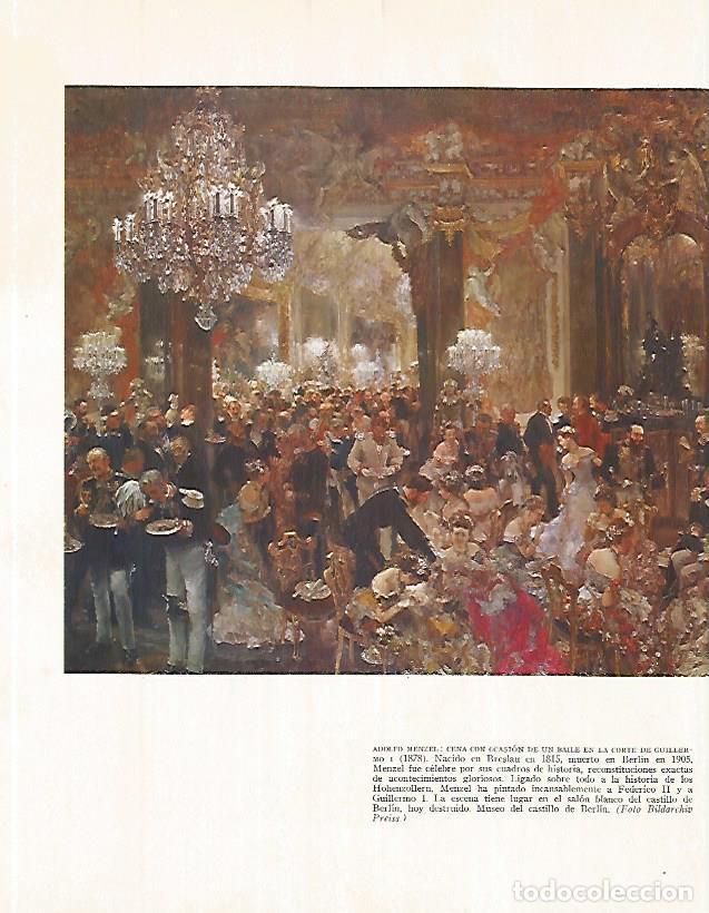 Postcards: LAMINA 9986: Baile en la Corte de Guillermo I por Menzel - Andre Maurois