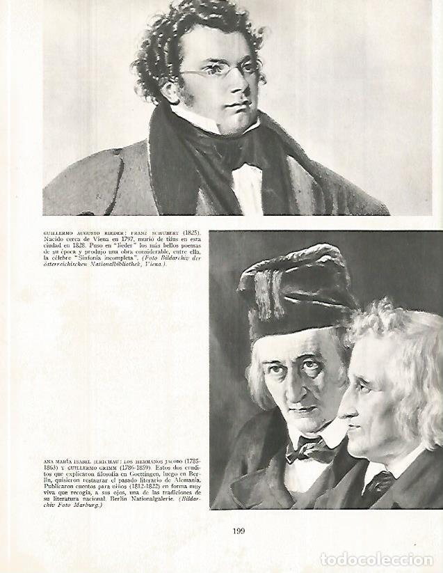 Cartes Postales: LAMINA 9969: Franz Schubert por Rieder y los hermanos Grimm por Jerichau - Andre Maurois