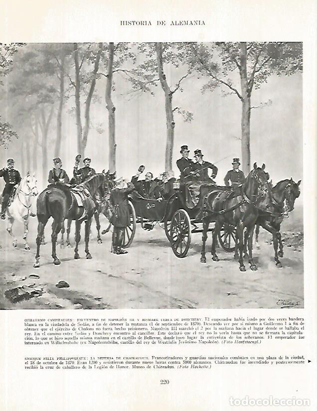 Postkarten: LAMINA 9979: Napoleon III y Bismarck cerca de Donchery por Camphausen - Andre Maurois