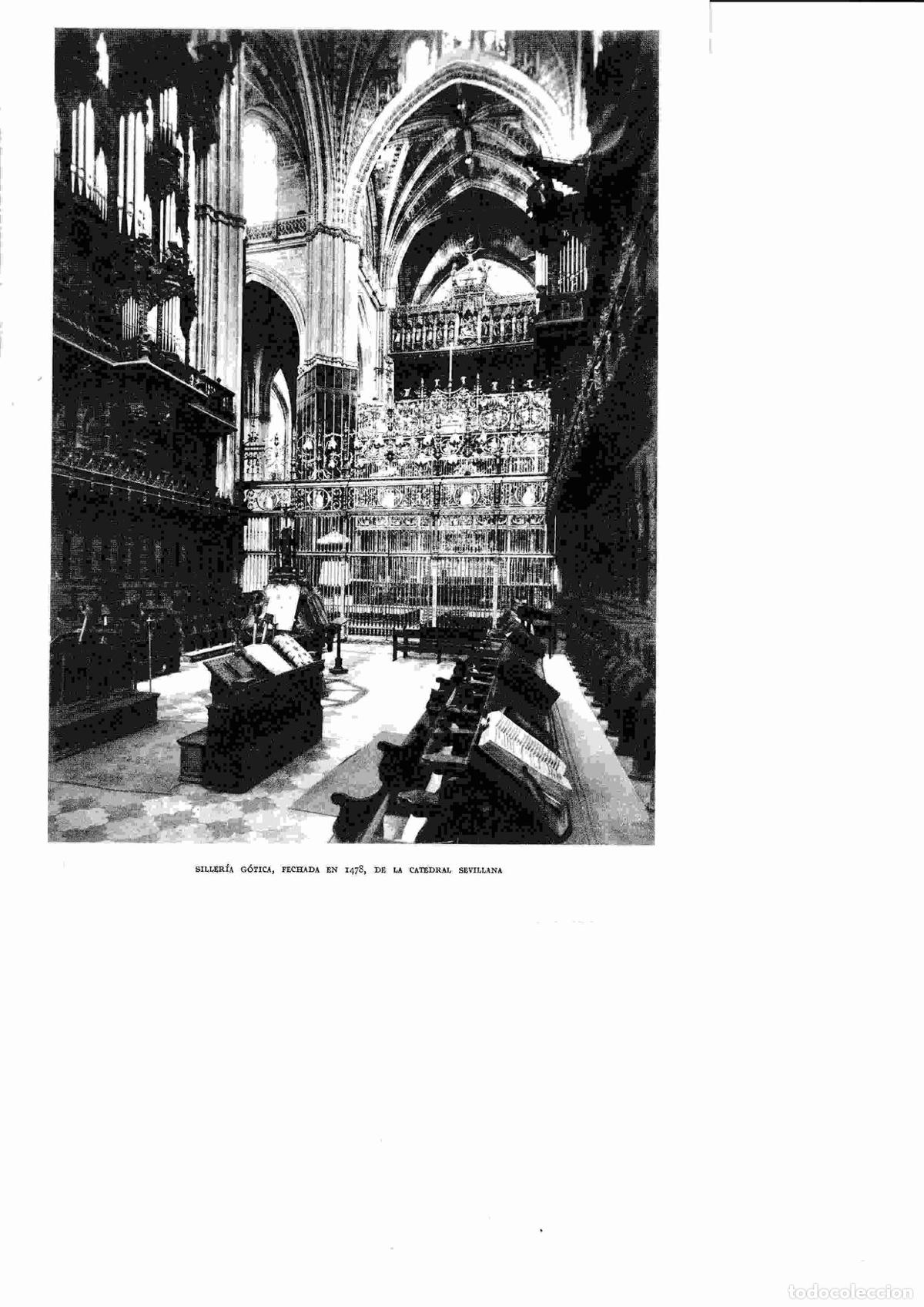 Postkarten: LAMINA 6337: Silleria gotica de 1478 de la catedral de Sevilla - Jose M&ordf; Peman