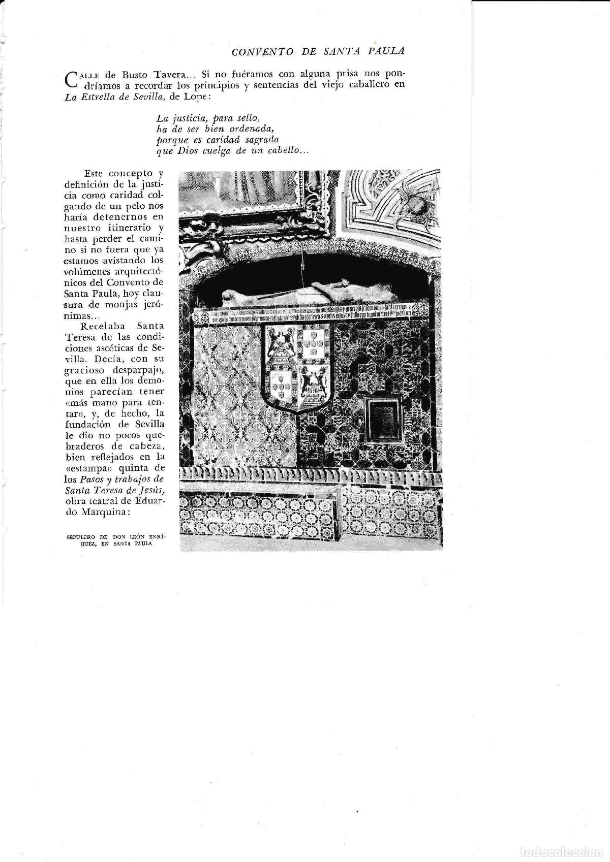 Postales: LAMINA 6331: Sepulcro de Don Leon Enriquez en Santa Paula - Jose M&ordf; Peman