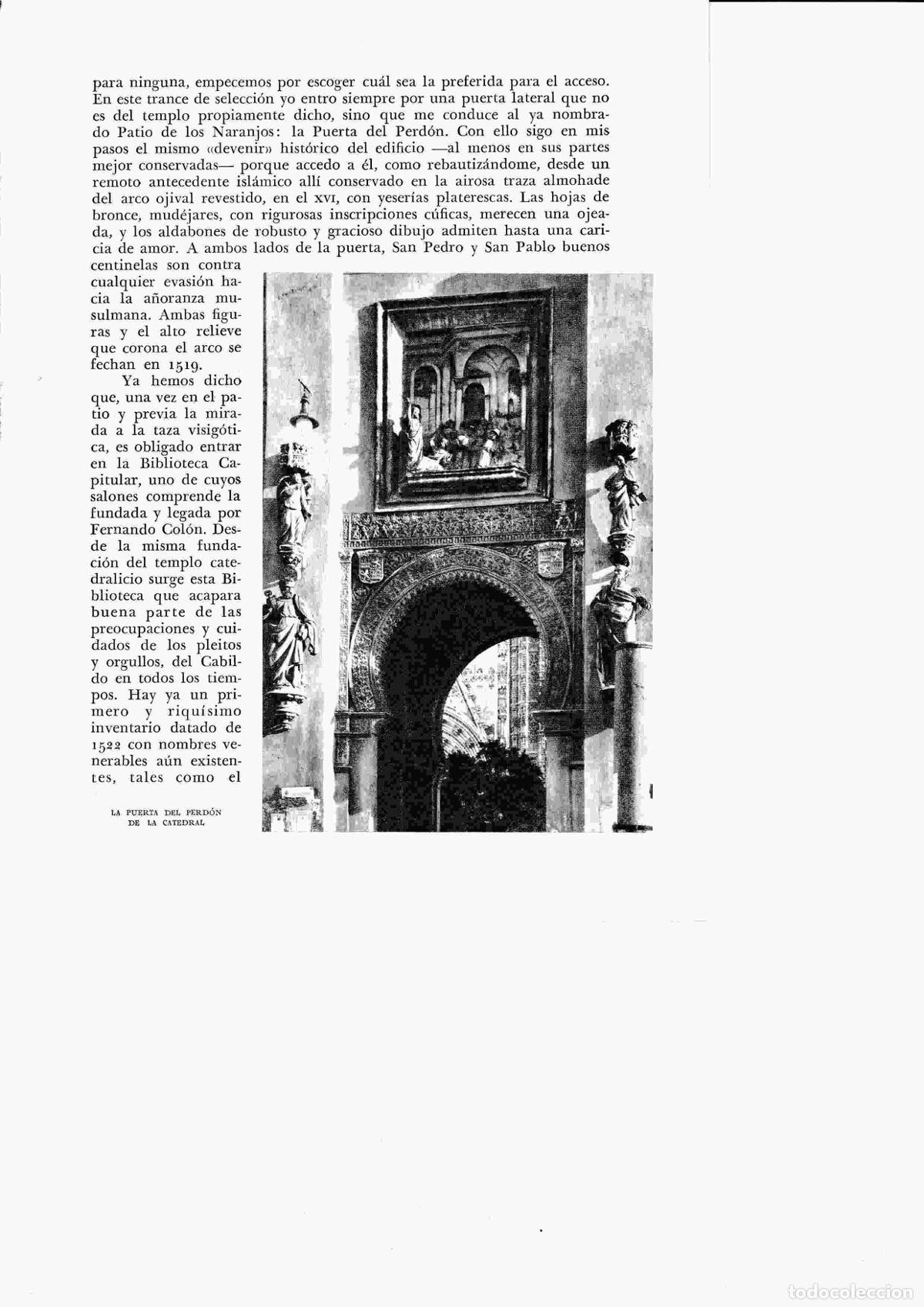 Postales: LAMINA 6336: La puerta Del Perdon de la catedral - Jose M&ordf; Peman