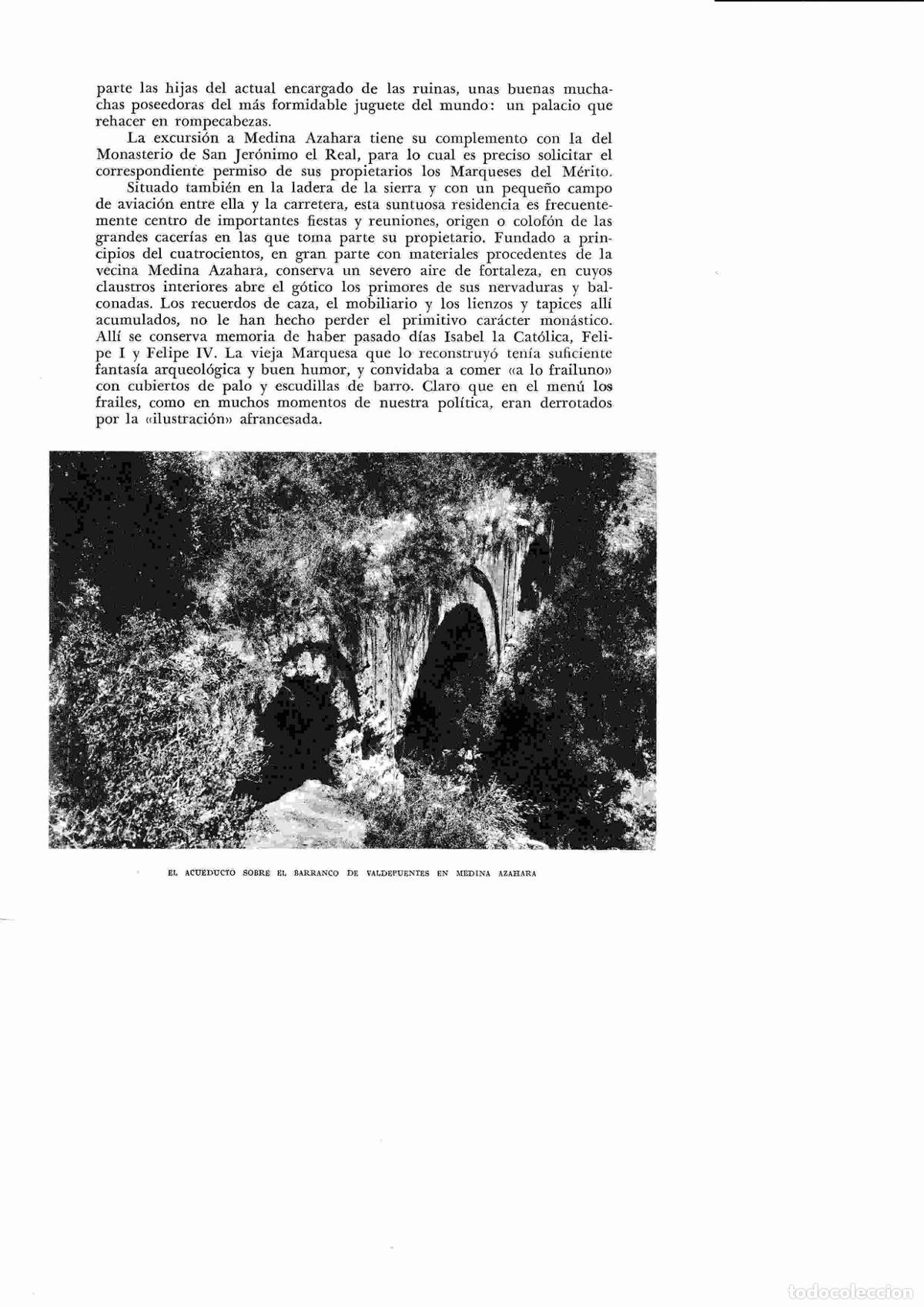 Postcards: LAMINA 6403: Acueducto sobre el barranco de Valdefuentes en medina Azahara - Jose M&ordf; Peman