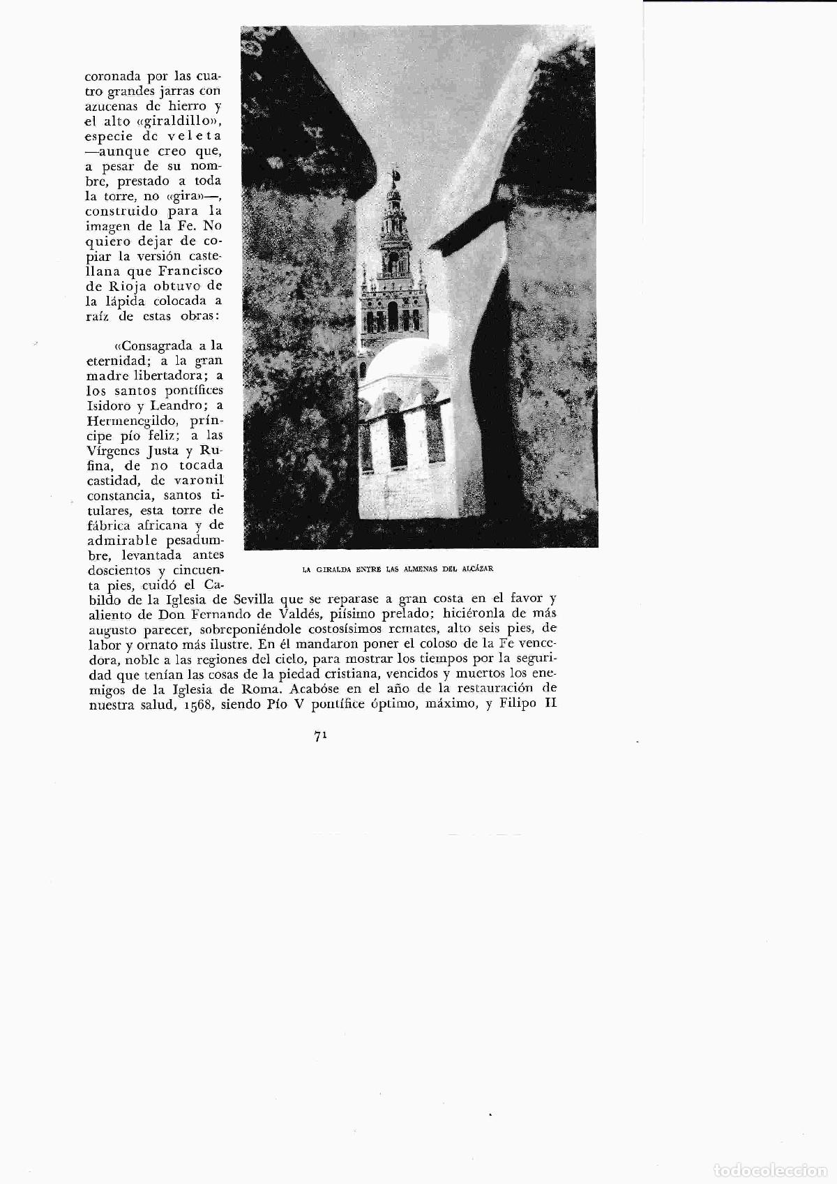 Postcards: LAMINA 6346: La Giralda entre las almenas del Alcazar - Jose M&ordf; Peman