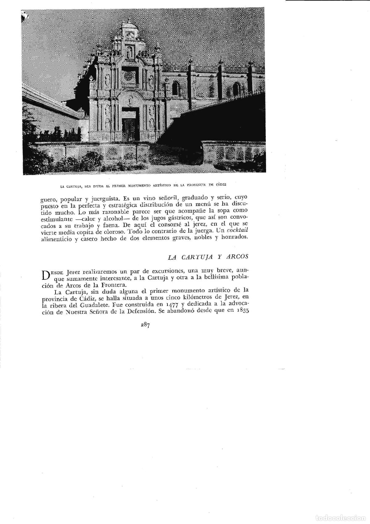 Cartoline: LAMINA 6432: La Cartuja de Cadiz - Jose M&ordf; Peman