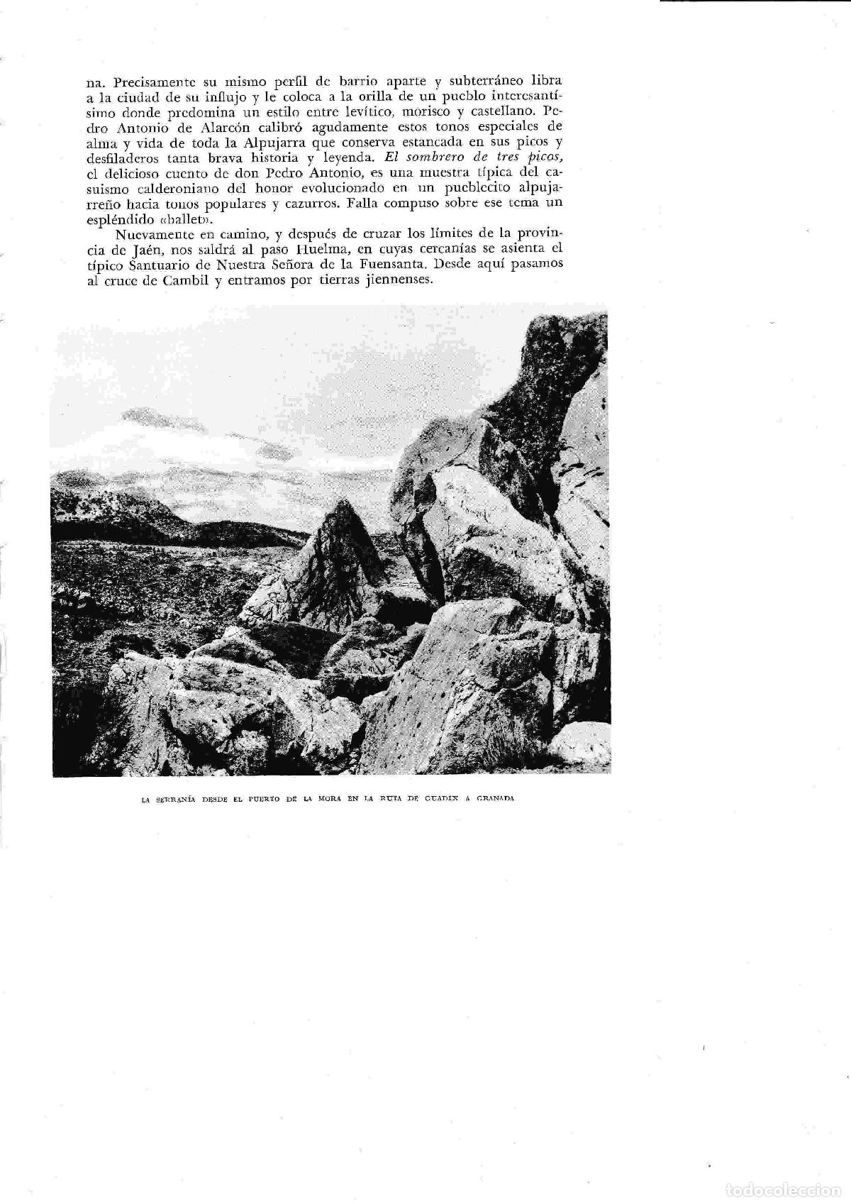 Postales: LAMINA 6526: La serrania desde el puerto de La Mora en la ruta de Guadix a Granada - Jose M&ordf; Peman