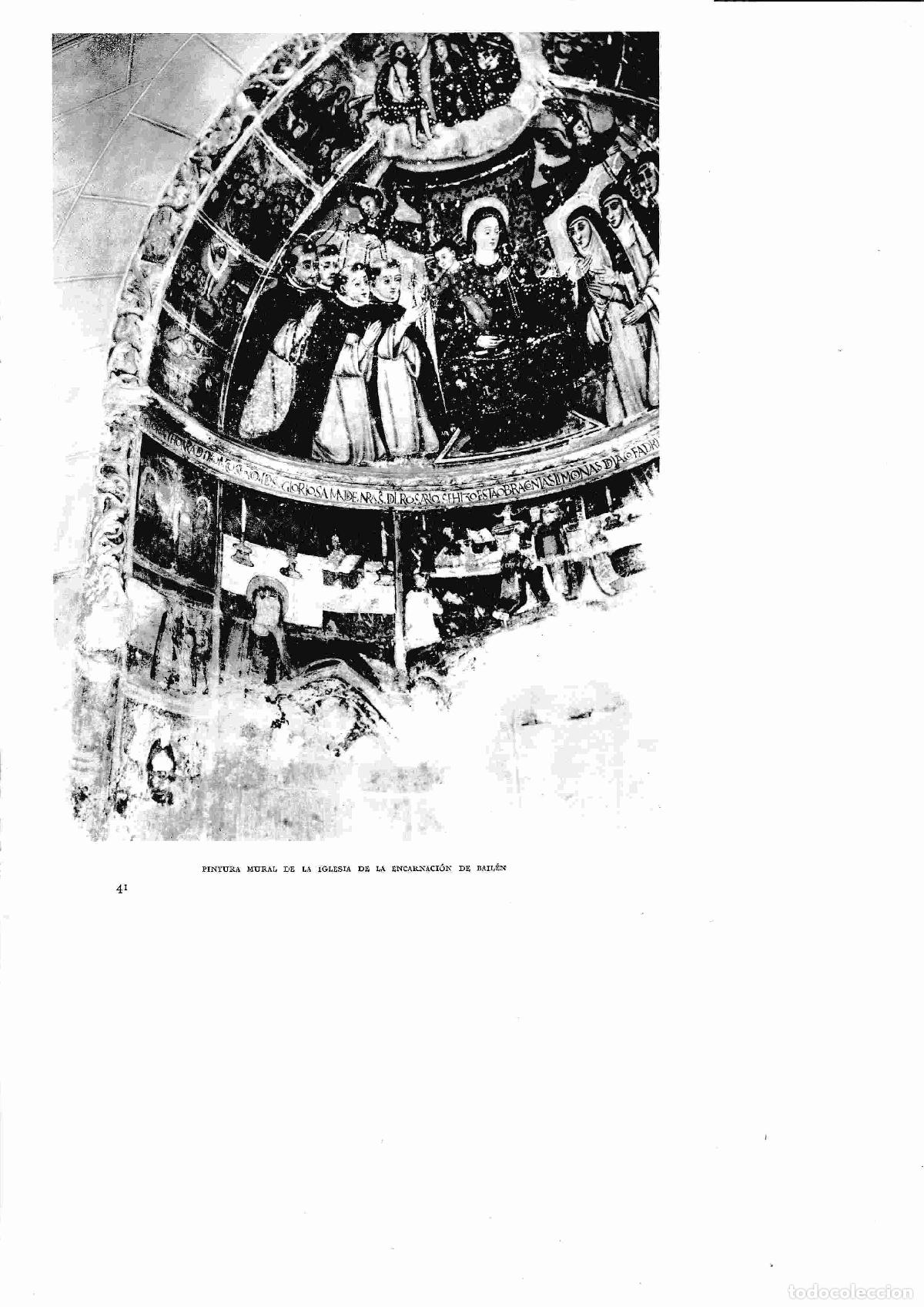 Postales: LAMINA 6539: Pintura mural en la iglesia de la Encarnacion de bailen - Jose M&ordf; Peman