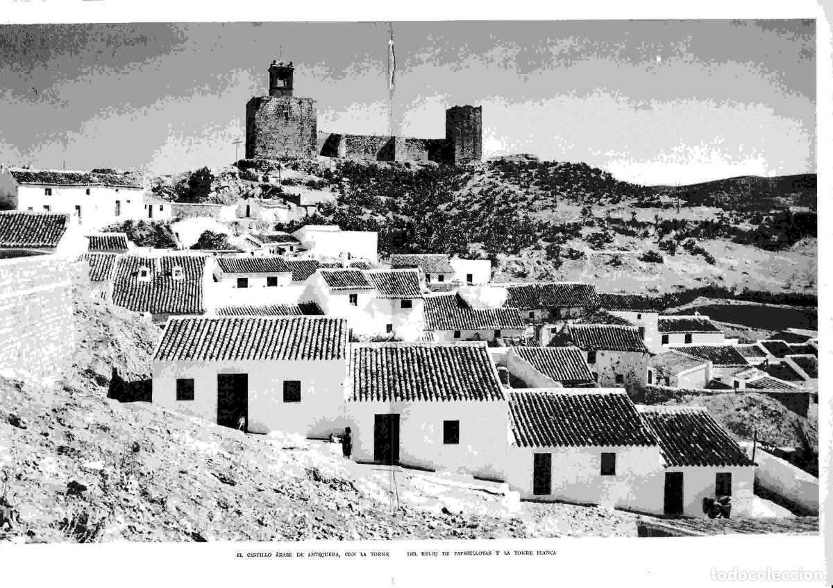 Postales: LAMINA 6478Castillo arabe de Antequera - Jose M&ordf; Peman